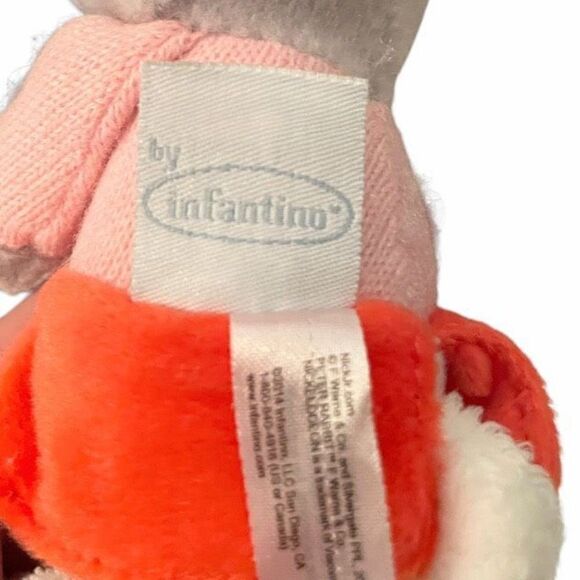 INFANTINO Peter Rabbit Lily Bobtail Bunny Rabbit Chime Plush Baby Teething Toy C - Picture 10 of 14